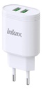 Cargador 2 Puertos USB-A 12W Inkax