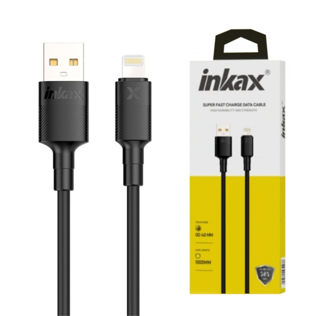 Cable Inkax Tipo C - Lightning  3.1A negro