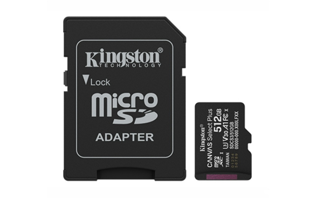 Memoria MicroSD Kingston Select Plus 512GB clase 10