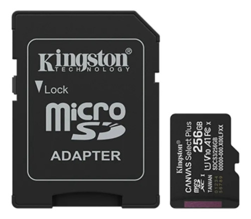 Tarjeta microSD 256GB Clase 10 Uhs-I