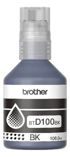 Botella De Tinta Brother Btd100bk Negro 108ml