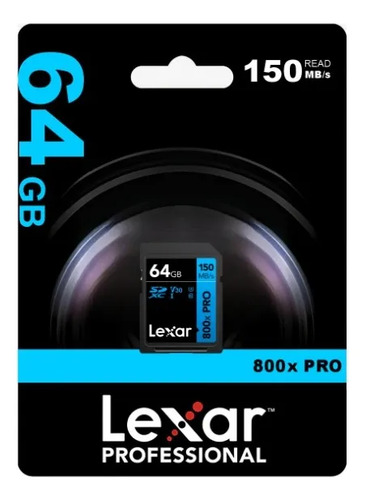 Tarjeta SD 64GB Clase 10 U3 V30