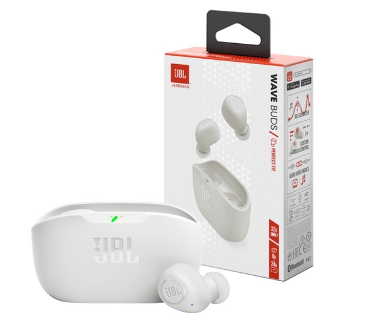 [JBLWBUDS2WHT] Auricular JBL Wave Buds 2 blanco Bluetooth