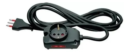 Alargador 3m 1xSchuko + 2x3 En Línea