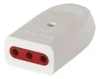 Adaptador De Corriente 3L Hembra Con Tierra Blanco Conatel