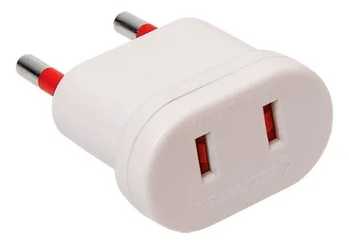 Adaptador S/T americana a ficha S/T blanco Conatel