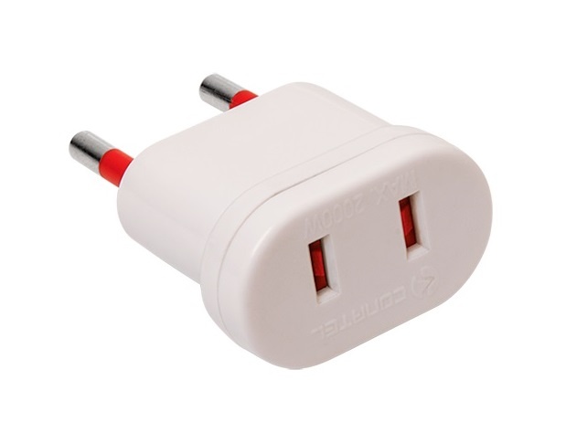 Adaptador S/T americana a ficha S/T blanco Conatel
