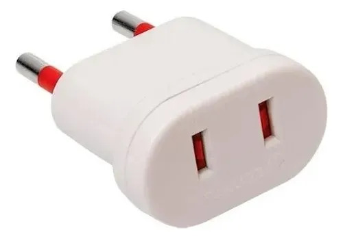Adaptador S/T americana a ficha S/T blanco