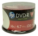 Dvd-R 4.7GB Impresión Completa Hp