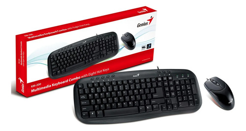 Combo Genius KM-200 multimedia teclado y mouse usb