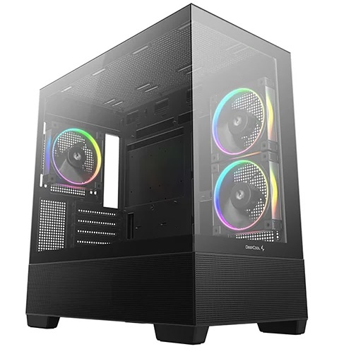 Gabinete Micro-ATX DeepCool CG380 3F negro