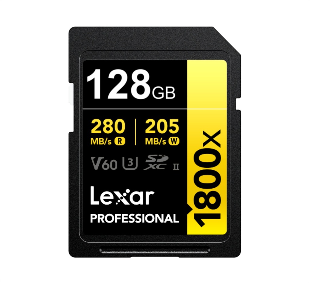 Memoria SDXC Lexar Pro 1800X 64GB UHS-II Gold Series