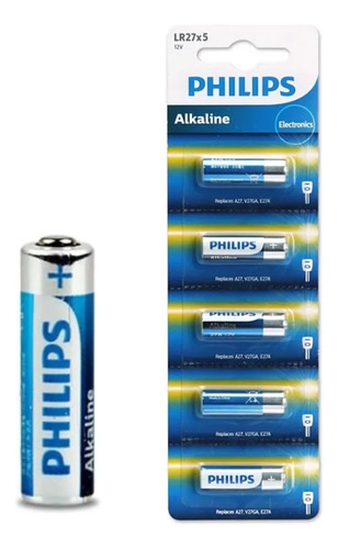 Pila alcalina Philips LR27 X 5