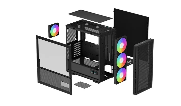 [R-CH560-BKAPE4D-G-1] Gabinete Deepcool CH560 Digital Negro