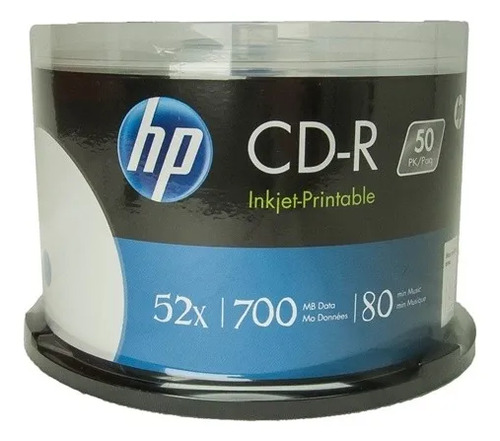 CD-R HP 52x 80 minutos 700 MB Printable