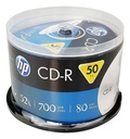 Discos Grabables Cd-R 700MB Hp