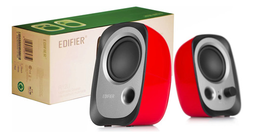 Parlantes Edifier 2.0 R12U rojo