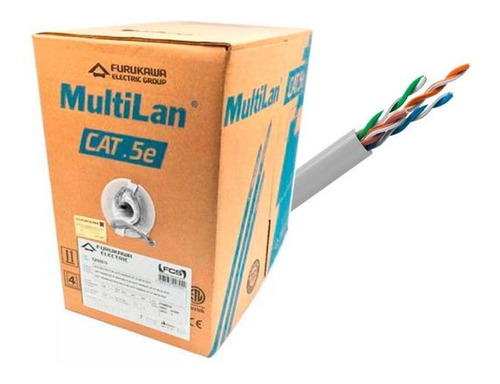 CABLE UTP EXTERIOR CAT 5E 100% COBRE