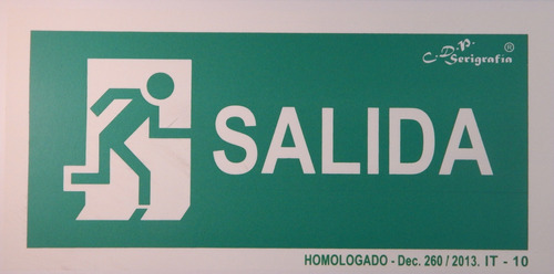 CARTEL DE SALIDA SIN DIRECCCION