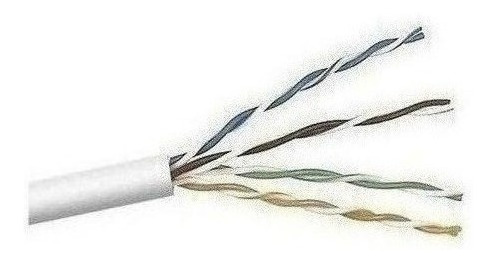 CABLE UTP CAT5E INTERIOR 100% COBRE - BLANCO (copia)
