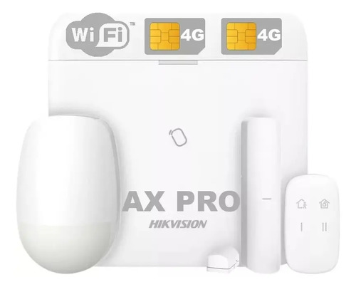 Kit Alarma Inalámbrica AX Pro 48 Zonas WiFi LAN LTE