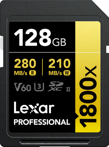 Tarjeta SD 256GB Clase 10 U3 V60 Sdxc Uhs-Ii Gold