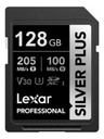 Tarjeta SD 128GB Clase 10 U3 V30 Sdxc Uhs-I Silver Plus