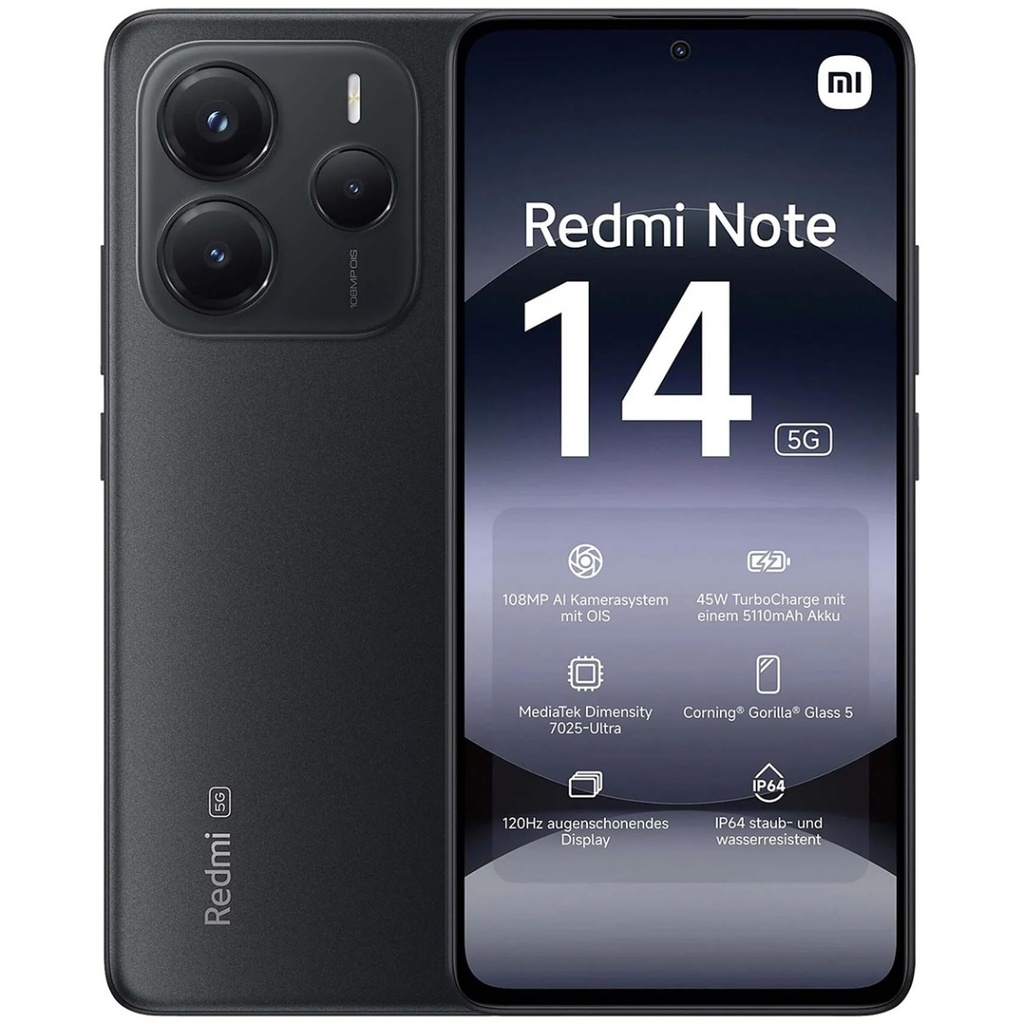 Xiaomi Redmi Note 14 5G 8GB 256GB negro