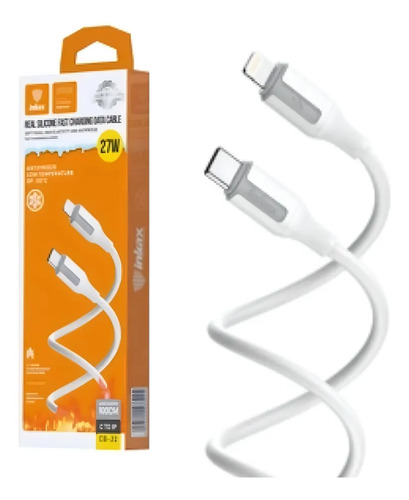 Cable Inkax USB-C 3.1a 1m blanco