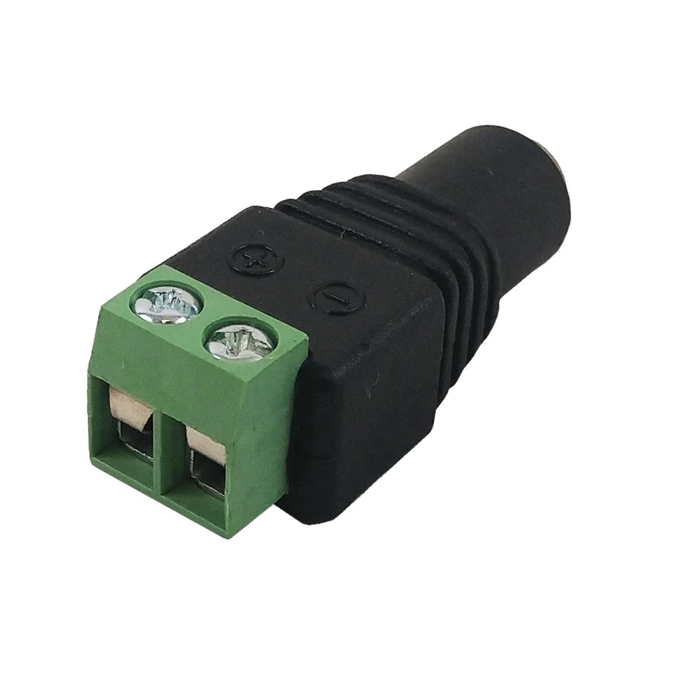 Conector 12V 2.1mm Hembra para CCTV