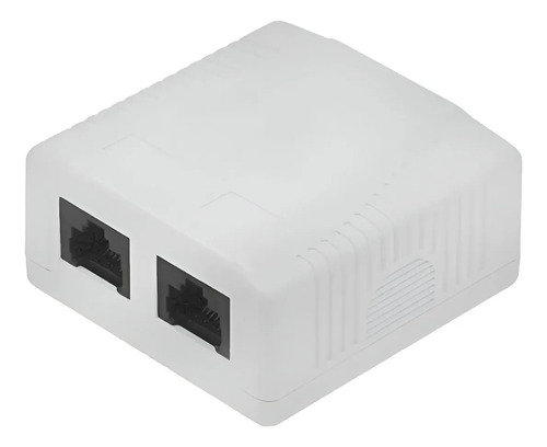 Caja De Pared 2 Puertos Cat5e Nrg Plus