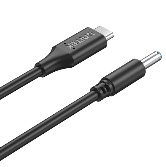 Cable de carga Unitek USB-C para Laptops HP 65w