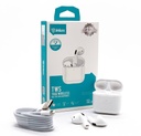 Audifonos Inkax TWS bluetooth blanco