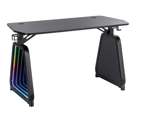 Escritorio gamer RGB Brateck con espejos