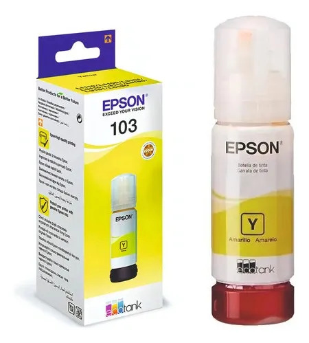 Botella De Tinta Epson 103 Amarillo 65ml