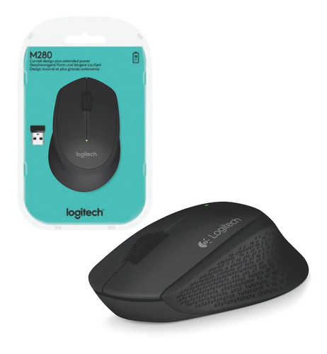 Mouse Logitech M280 inalámbrico negro