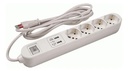 Alargue 3 metros 4xSchuko (3L) a ficha 3L + 2xUSB Conatel