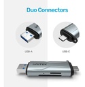 Lector de Memoria SD Unitek 2 en 1 Dual USB