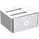 Dock Station Unitek Doble Bahía para Discos 2.5\" y 3.5\" SATA