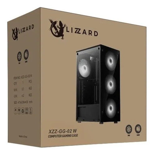 Gabinete Atx Negro Con 3 Fans Rgb De 120mm