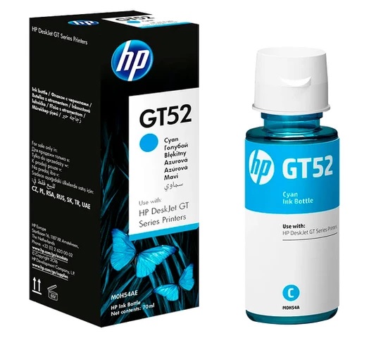 Botella de Tinta HP GT52 Cyan 70ml