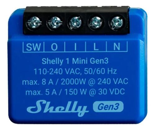 Rele Shelly Mini 1 GEN3 Wi-fi