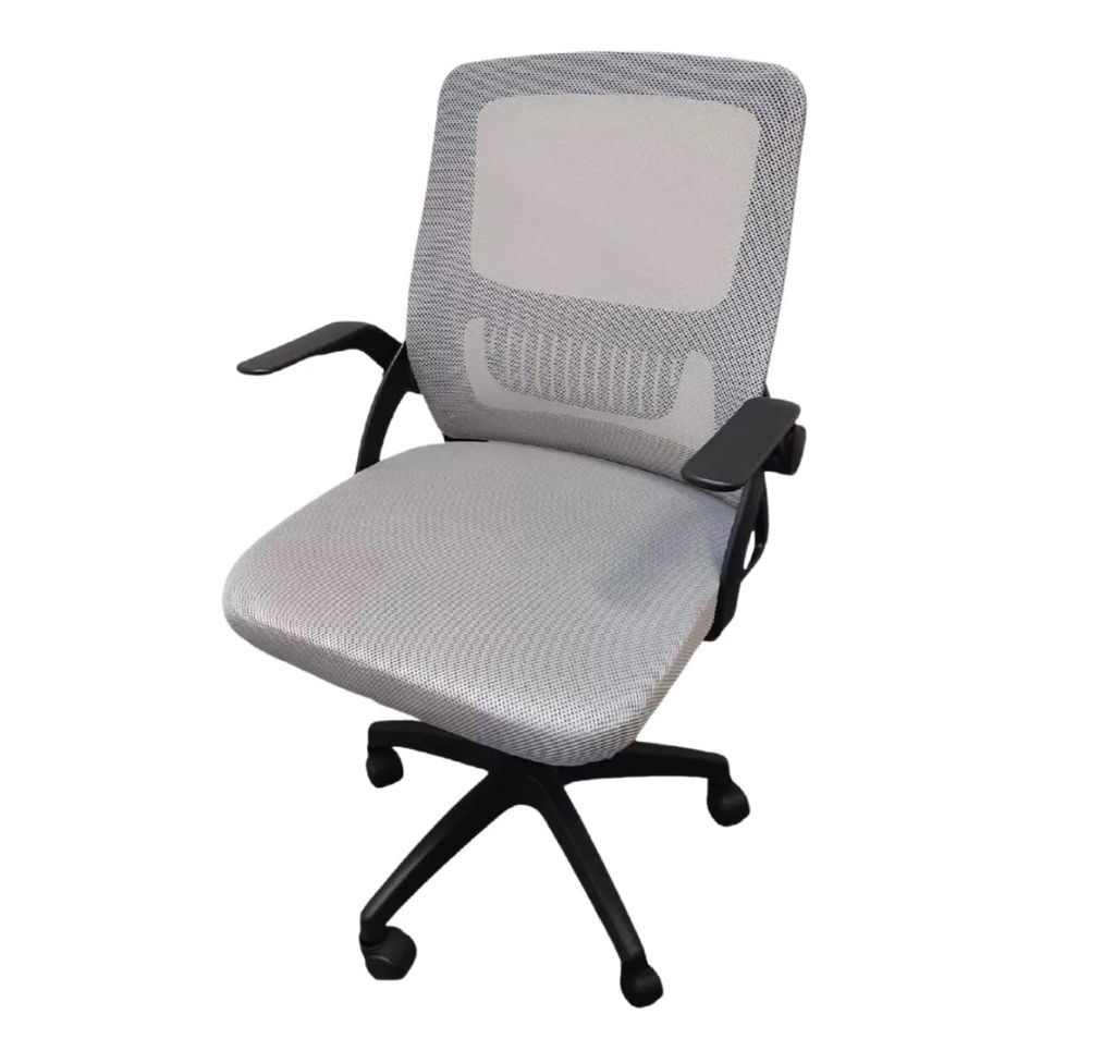 Silla de oficina Trent Negra con posabrazos