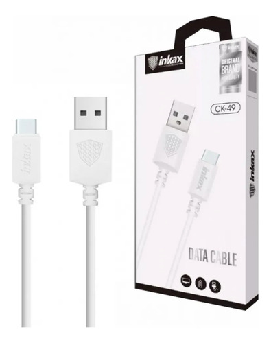 Cable Inkax Micro USB 5a 1m blanco