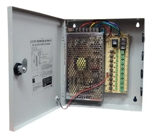 Fuente con Gabinete Codegen 12V 10A 9 Canales