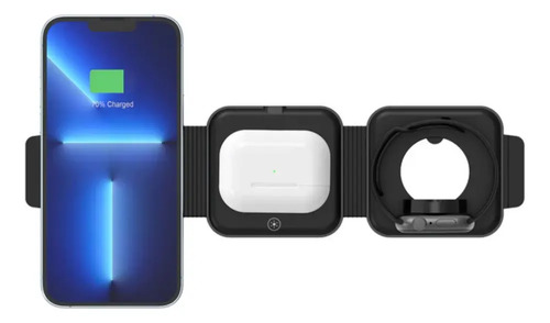 Cargador Inalámbrico Unitek 3 en 1 Plegable