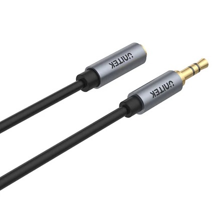 Cable AUX audio Unitek 3.5mm macho/hembra 1m