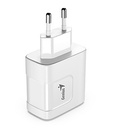 Cargador de Pared 65W USB-C y USB-A 2 Puertos Carga Rápida Genius Blanco