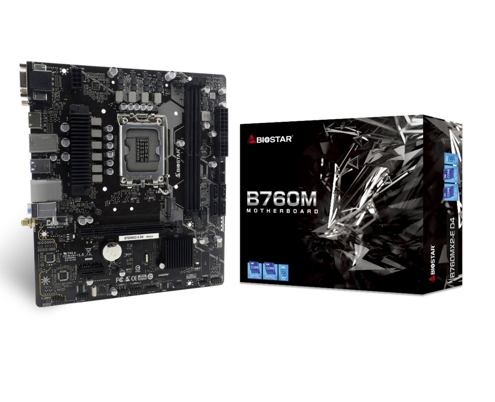 Mother Biostar B760MX2-E D4 LGA 1700