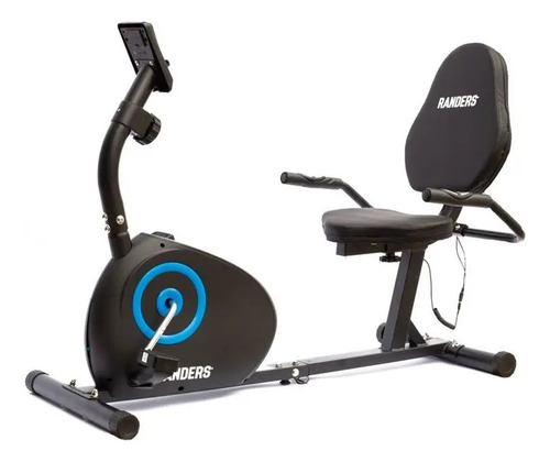 Bicicleta Estática Recumbent Magnética Con Monitor De Pulso Randers Arg-2534